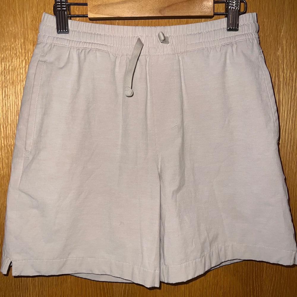 Abercrombie Kids Pull On‎ Shorts Kids 13/14 Tan Khaki Mesh Lined Stretch